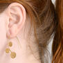 3 Sphere hook earrings by Milena Zu